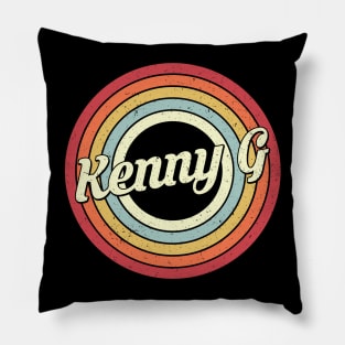 Kenny Proud Name Retro Rainbow Tribute Pillow