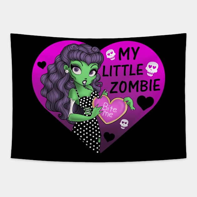 My Little Zombie Tapestry by Redheadkls