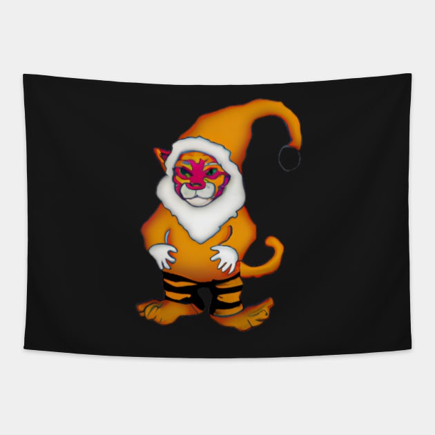 Tiger Gnome Tapestry by Shadowbyte91