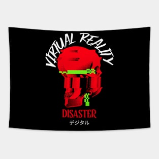 Virtual Reality Disaster Skull VR Tapestry