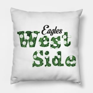 West Side Eagles Polka Dot T Pillow