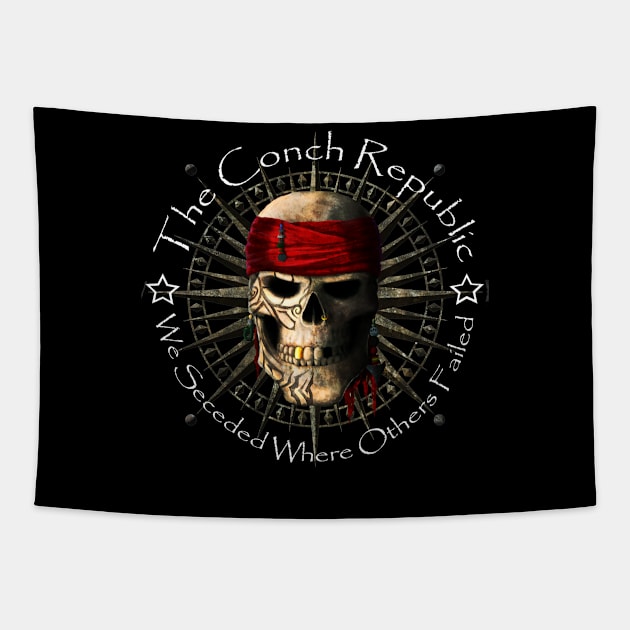 Key West Conch Republic We Seceded Where Others Failed Tapestry by macdonaldcreativestudios