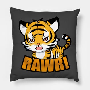 Cute Cartoon Tiger - RAWR Pillow