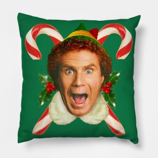 Buddy Elf and Candy Canes Exclusive Pillow