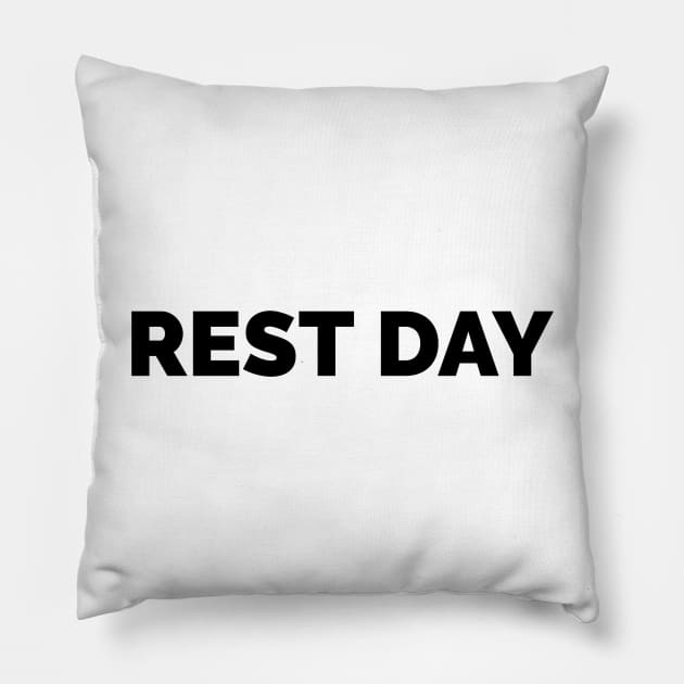 Motivational Workout | Rest Day Pillow by GymLife.MyLife