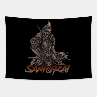 drawing samurai Tapestry