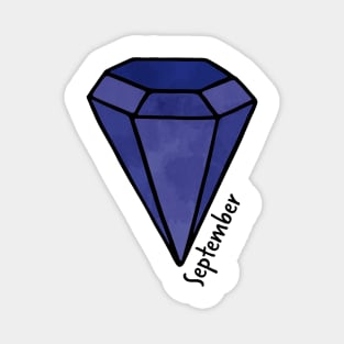 September Blue Sapphire Birthstone Magnet