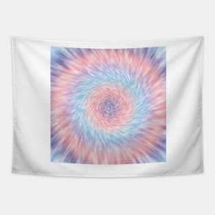 Pink, blue, and purple tie dye circle. Tapestry