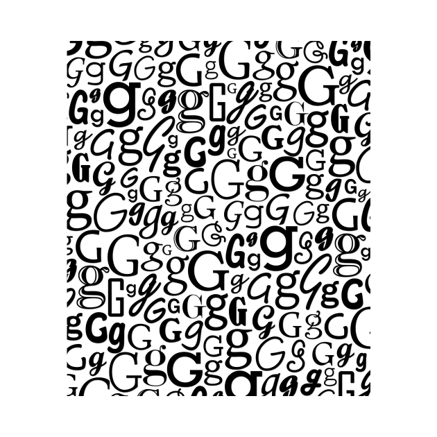 G - Typography (Black) by gillianembers