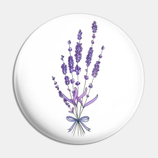 Lavender cutout Pin