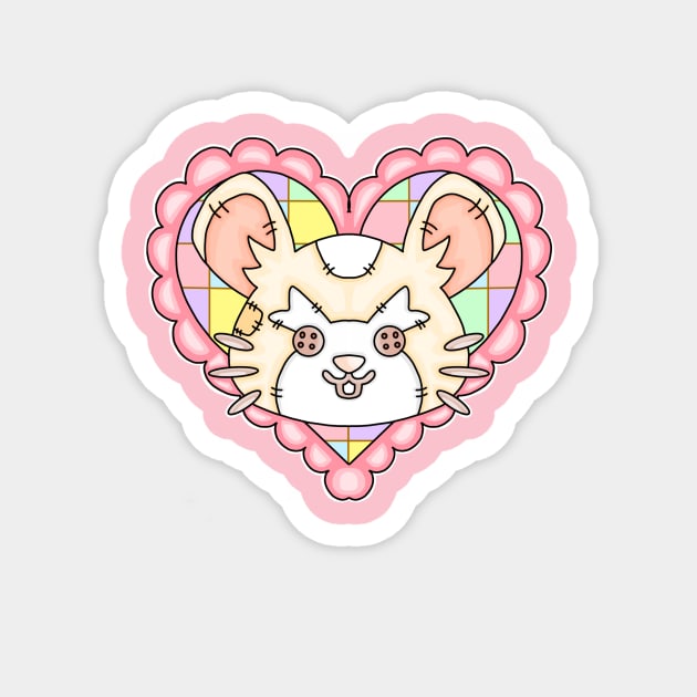 Pastel patchwork Hammond Magnet by Shiny_eiscue_art