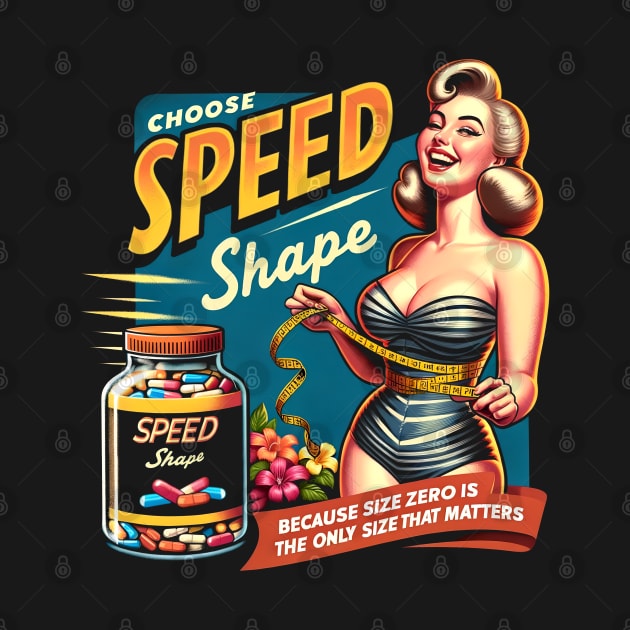 Speed Shape - Vintage Ad by Neon Galaxia