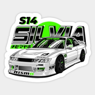 JDM Japan Rising Sun S14 240SX Car Drift Car Lovers Japanese Car Sticker  for Sale by SpeedLineArts