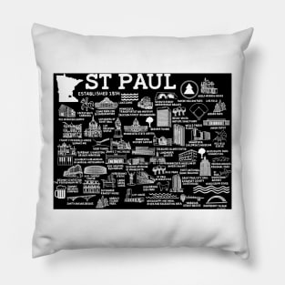 St Paul Map Pillow