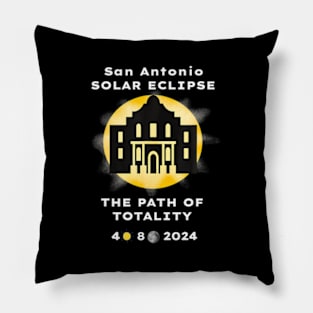 Solar Eclipse San Antonio 2024 The Path To Totality Alamo Pillow