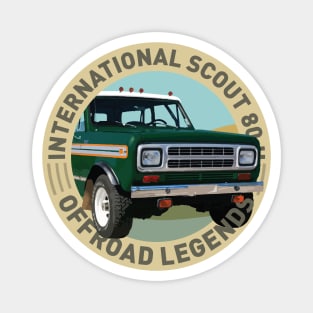 4x4 Offroad Legends: International Harvester Scout 80 II (green) Magnet