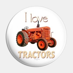 I Love Tractors Chamberlain Pin