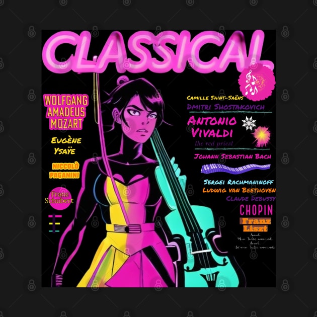 Classical music in neon by The Illegal Goat Company