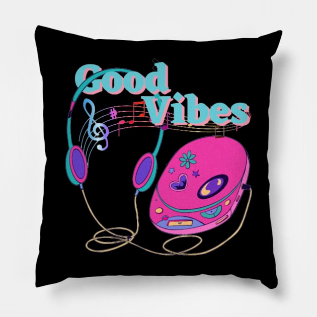 Good Vibes Pillow by Asterme