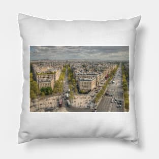 Champs-Élysées from the Arc De Triomphe Pillow