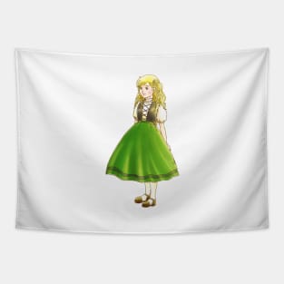 The (Swiss) Little Doll Girl II Tapestry