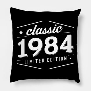 Classic 1984 birthday, 40th birthday Pillow