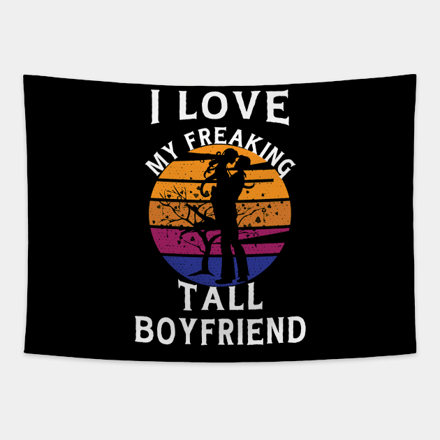 I Love My Boyfriend Tapestry by Riyadkhandaker