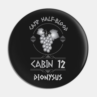 Cabin #12 in Camp Half Blood, Child of Dionysus – Percy Jackson inspired design Pin