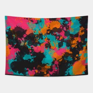 Fiesta Colors Paint Splatter Tapestry