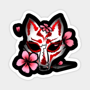 Shogunwolfe Kabuki mask Magnet