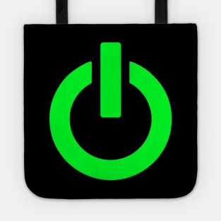 Power Button - Green Symbol Tote