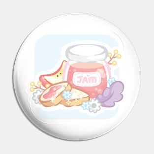 Magical Picnic Apple Jam and Toast Pin