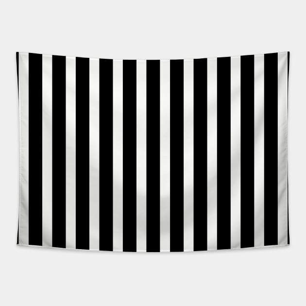 Black and White Stripes Tapestry by ArtedPool