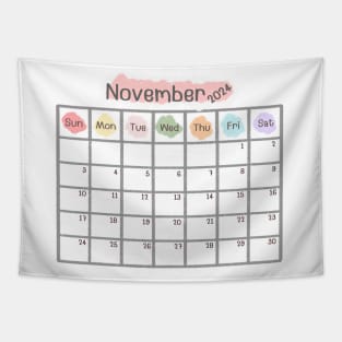 November 2024 Calendar Tapestry