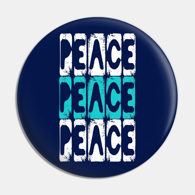 Peace Love Harmony Pin by PlanetMonkey