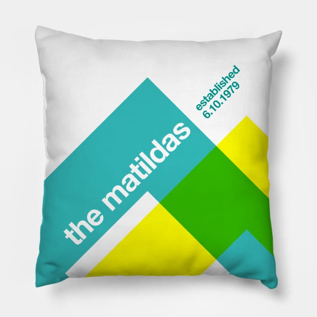 The Matildas Pillow by StripTees