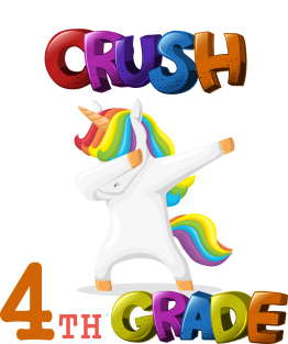 I'm ready To Crush 4th Grade Unicorn Back To School T-Shirt Magnet