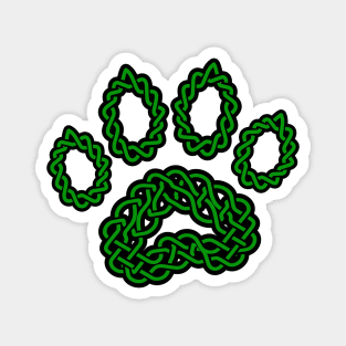 Celtic Knot Dog Paw Print Magnet