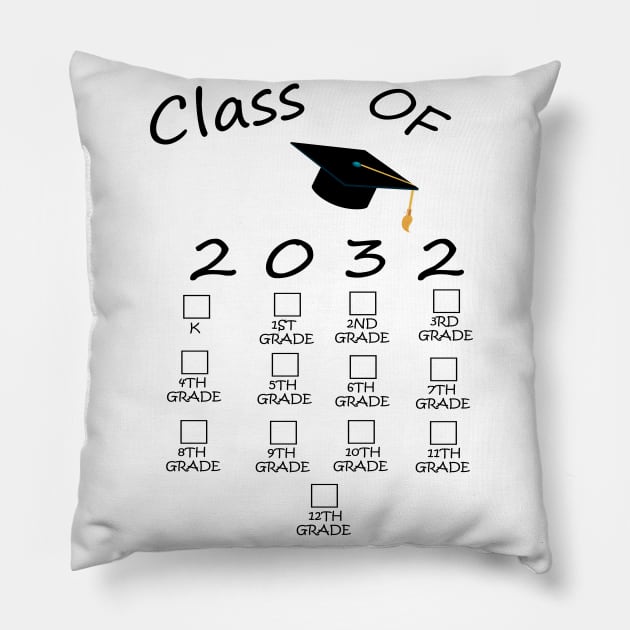 Class Of 2032 Shi, First Day Of School T-shirt, Pre-Kinder Shirt Teacher, Pre-K Teen Shirts T-Shirt Pillow by Awareness of Life