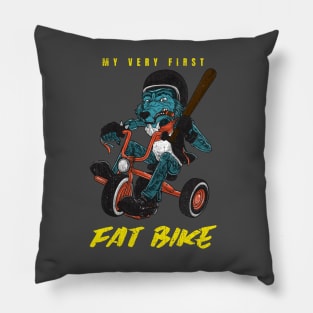 My Very First Fat Bike Pillow