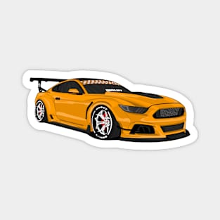 MUSTANG WIDEBODY ORANGE Magnet