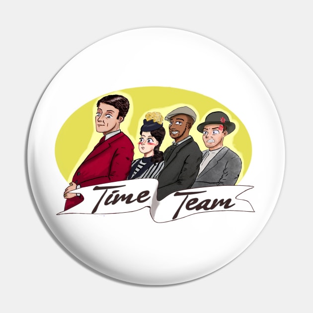 Time Team v2 (Yellow) Pin by DaijiDoodles
