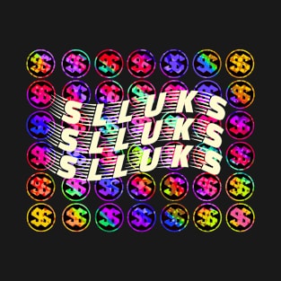 Super cool slluks brand letter logo music design T-Shirt