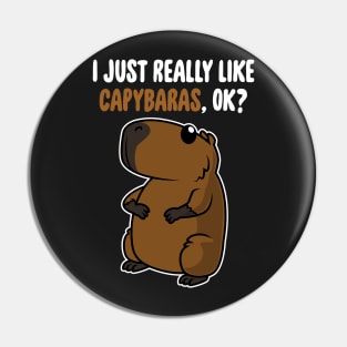 I Just Really Like Capybaras OK ? Cute Toddlers Kids product Pin