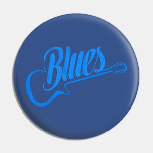 Blues Guitar Vintage Pin