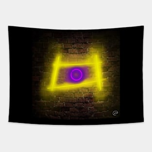 Intersex Pride Flag in Neon Tapestry