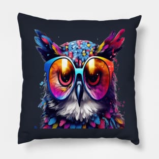 owl Mandala Animal Ilustration Pillow