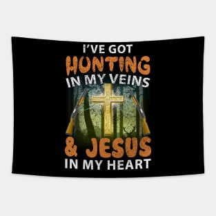 I've Got Hunting In My Veins And Jesus Tapestry