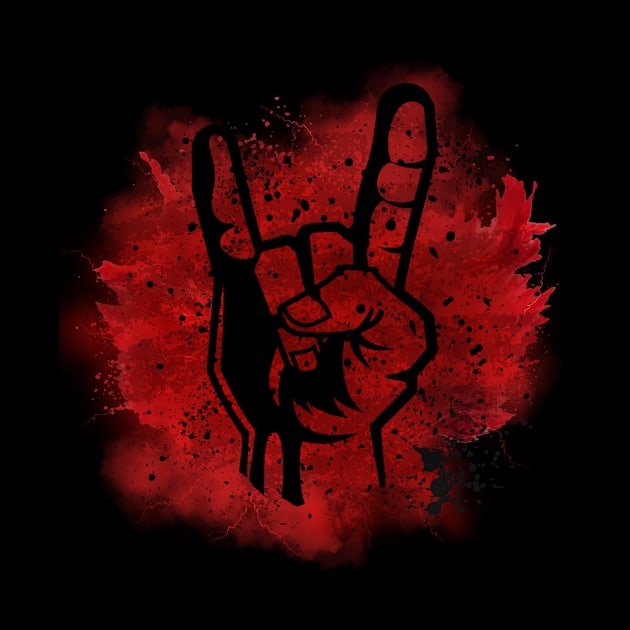 Horns up by unrefinedgraphics