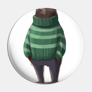 Bear in Winter Pullover Pin